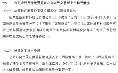 佳維股份進北交所上市輔導(dǎo)期:主營混泥土外加劑 今年前三季度凈利1100萬元
